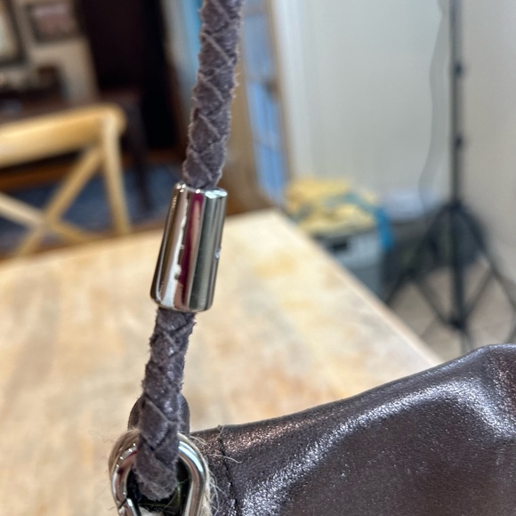 Charles David Brown Velvet Evening Bag with Sparkly Tassle - Picture 5 of 8